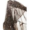 imageFloerns Womens Long Sleeve See Though Sheer Mesh Crop Tee TopsKhaki Leopard
