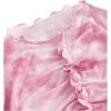 imageFloerns Womens Long Sleeve See Though Sheer Mesh Crop Tee TopsPale Pink
