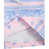 imageFloerns 2 Pack Mens Boho Drawstring Waist Paisley Print Summer Beach ShortsLight Pink  Blue Paisley