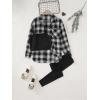imageFloerns Girls 3 Piece Outfits Bell Bottom Outfit Cami Top and Flare Pants Set with Plaid Print ShirtAzure Black