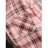 imageFloerns Girls 3 Piece Outfits Bell Bottom Outfit Cami Top and Flare Pants Set with Plaid Print ShirtPink