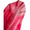 imageFloerns Womens Tie Dye Strapless Ruched Split Thigh Bodycon Long Tube DressCoral Pink