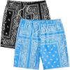 Black & Blue Paisley
