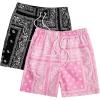 Black & Pink Paisley