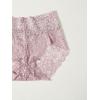 imageFloerns Womens 3 Pack Floral Lace High Waist Breathable Soft Panty SetMulticolor