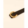 imageFloerns Womens Leather Belt for Jeans Dress Wide Belt Buckle Ladies BeltBlack