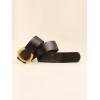 imageFloerns Womens Leather Belt for Jeans Dress Wide Belt Buckle Ladies BeltBlack