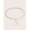 imageFloerns Womens Rhinestone Dress Belt Sparkly for Formal Wedding Bridal BeltGold