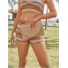 imageFloerns Womens Studded Straw Bag Woven Purse Bag Envelope Clutch WalletKhaki