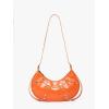 imageFloerns Womens Y2k Gothic Punk Hobo Shoulder Bag PU Leather Clutch HandbagOrange