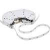 imageFloerns Womens Y2k Gothic Punk Hobo Shoulder Bag PU Leather Clutch HandbagWhite