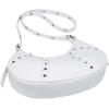 imageFloerns Womens Y2k Gothic Punk Hobo Shoulder Bag PU Leather Clutch HandbagWhite