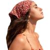 imageFloerns Womens Flower Hair Scarf Head Scarves Kerchief Lightweight BandanaBrown