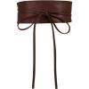 imageFloerns Womens Plus Size PU Leather Wide Cinch Belt Wideband Bow Knot BeltBrown