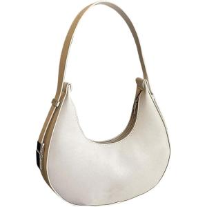 imageFloerns Womens PU Leather Shoulder Bag Clutch Purse Mini Hobo HandbagWhite
