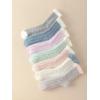 imageFloerns Womens 7 Piece Colorful Fuzzy Winter Warm Crew Socks SlipperMulticolor