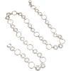 imageFloerns Womens Hollow Out Circle Shape Waist Belt Wedding Sash for DressSilver