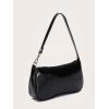 imageFloerns Womens Retro Classic Shoulder Bag Small Tote Handbag Clutch PurseBlack