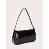 imageFloerns Womens Retro Classic Shoulder Bag Small Tote Handbag Clutch PurseBlack