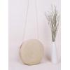 imageFloerns Womens Round Crossbody Purse Bag Beach Summer Straw Shoulder BagBeige