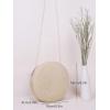imageFloerns Womens Round Crossbody Purse Bag Beach Summer Straw Shoulder BagBeige