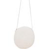 imageFloerns Womens Round Crossbody Purse Bag Beach Summer Straw Shoulder BagWhite Solid
