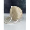imageFloerns Womens Small Round Straw Crossbody Purse Beach Circle Boho Shoulder BagBeige