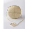 imageFloerns Womens Small Round Straw Crossbody Purse Beach Circle Boho Shoulder BagBeige