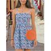 imageFloerns Womens Small Round Straw Crossbody Purse Beach Circle Boho Shoulder BagBurnt Orange