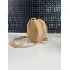imageFloerns Womens Small Round Straw Crossbody Purse Beach Circle Boho Shoulder BagKhaki