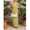 imageFloerns Womens Straw Bag Handle Beach Clutch Purse Hobo HandbagBeige
