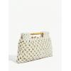 imageFloerns Womens Straw Bag Handle Beach Clutch Purse Hobo HandbagBeige