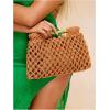 imageFloerns Womens Straw Bag Handle Beach Clutch Purse Hobo HandbagBrown