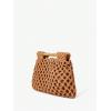 imageFloerns Womens Straw Bag Handle Beach Clutch Purse Hobo HandbagBrown