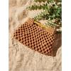 imageFloerns Womens Straw Bag Handle Beach Clutch Purse Hobo HandbagBrown