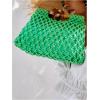 imageFloerns Womens Straw Bag Handle Beach Clutch Purse Hobo HandbagGreen