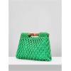 imageFloerns Womens Straw Bag Handle Beach Clutch Purse Hobo HandbagGreen