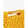 imageFloerns Womens Straw Bag Handle Beach Clutch Purse Hobo HandbagYellow