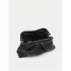imageFloerns Womens Vintage Leather Ruched Bag Evening Handbag Dumpling Clutch PurseBlack