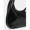 imageFloerns Womens Vintage Leather Tote Shoulder Handbag Top Handle Hobo BagBlack Pu
