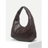 imageFloerns Womens Vintage Leather Tote Shoulder Handbag Top Handle Hobo BagBrown