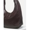 imageFloerns Womens Vintage Leather Tote Shoulder Handbag Top Handle Hobo BagBrown