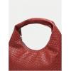 imageFloerns Womens Vintage Leather Tote Shoulder Handbag Top Handle Hobo BagBurgundy