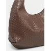 imageFloerns Womens Vintage Leather Tote Shoulder Handbag Top Handle Hobo BagDark Brown