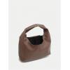 imageFloerns Womens Vintage Leather Tote Shoulder Handbag Top Handle Hobo BagDark Brown