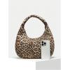 imageFloerns Womens Vintage Leather Tote Shoulder Handbag Top Handle Hobo BagLeopard