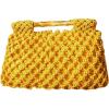 imageFloerns Womens Straw Bag Handle Beach Clutch Purse Hobo HandbagYellow
