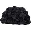 imageFloerns Womens Vintage Leather Ruched Bag Evening Handbag Dumpling Clutch PurseBlack Floral