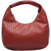 imageFloerns Womens Vintage Leather Tote Shoulder Handbag Top Handle Hobo BagBurgundy