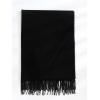 imageFloerns Mens Scarves Classic Fall Winter Plaid Tassel Soft Warm ScarfDull Black